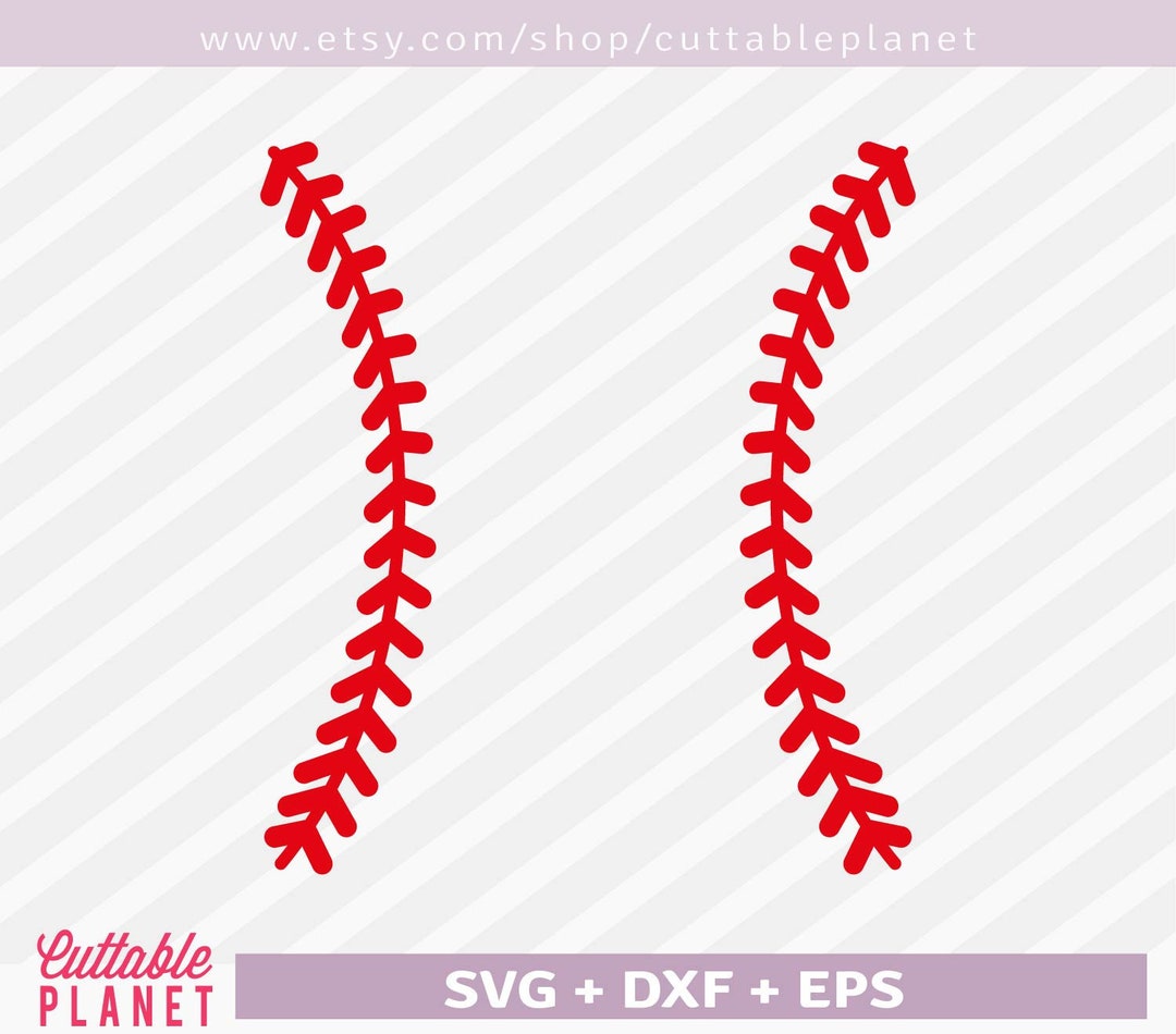 Baseball Seams Svg, Dxf, Eps, Baseball Stitches Svg, Instant Download