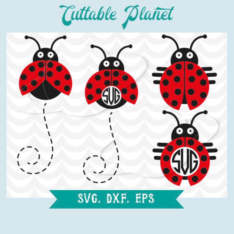 Download LadyBug svg ladybug dxf ladybug monongram svg flying | Etsy