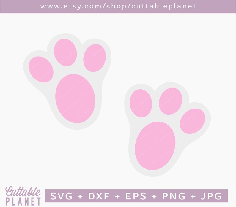 Download Bunny easter footprint svg dxf eps png jpg footprint clip ...
