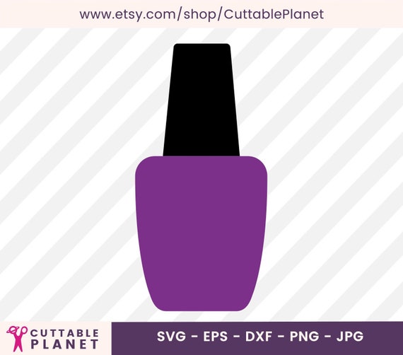 Download Nail Polish Svg Dxf Eps Png Jpg Nail Polish Instant Etsy