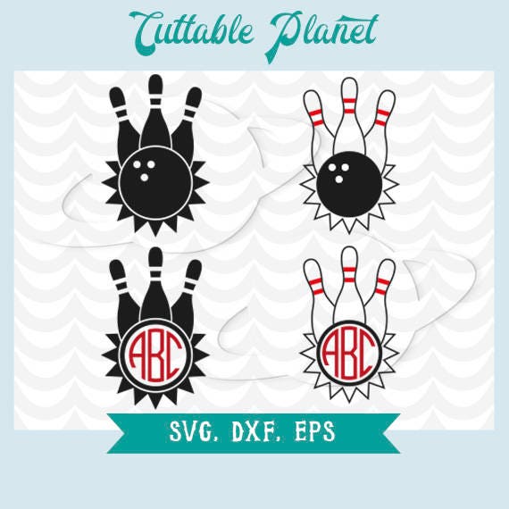 Download Free Bowling Monogram Svg Eps Dxf Etsy SVG Cut Files