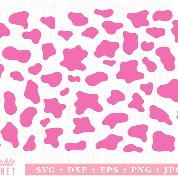 Cow print pattern, print cow print svg, strawberry cow print, strawberry cow svg, dxf, eps, png, jpg, pink cow tag, pink cow png,