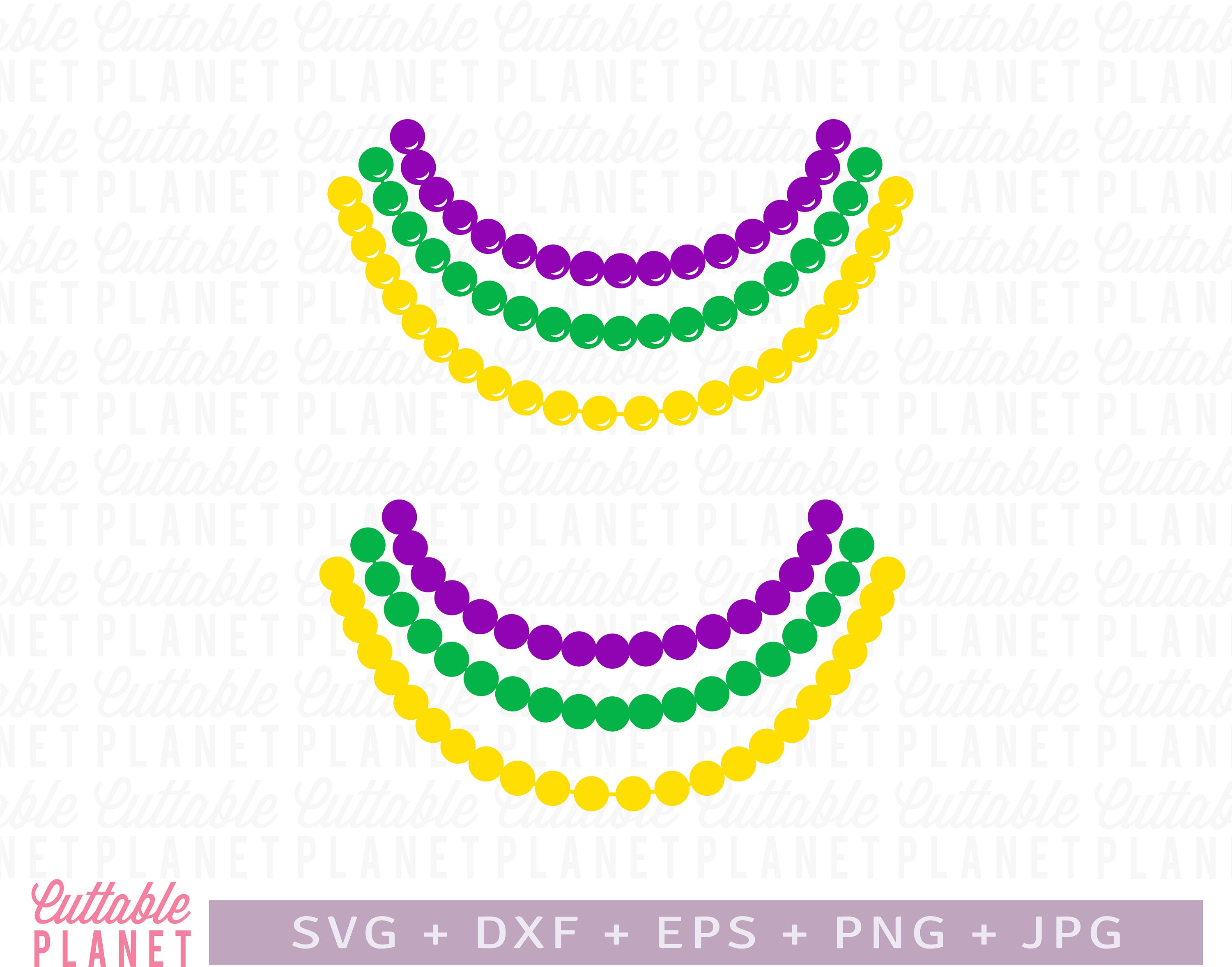 mardi gras necklace flowers