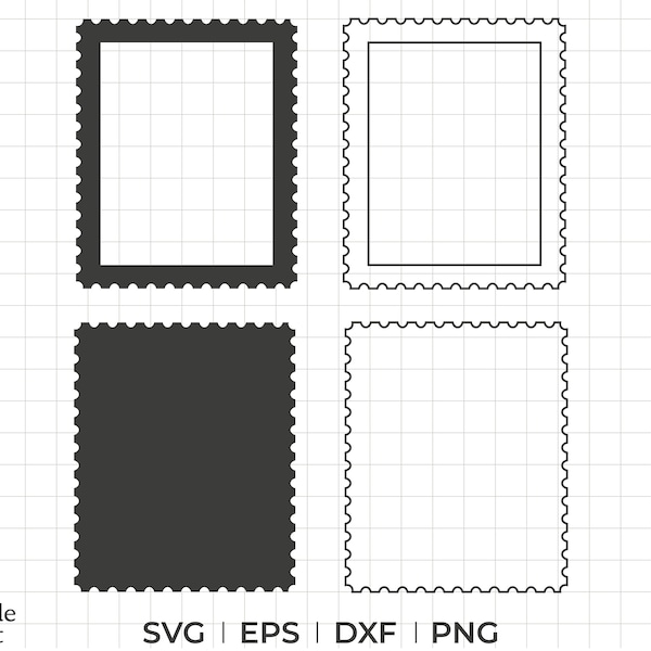 Postage stamp svg, postage stamp png, dxf, eps, postal stamp svg, stamp svg, stamp png, stamp template, stamp silhouette, stamp outline