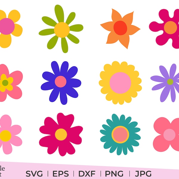 Doodle flower svg, dxf, eps, png, jpg, flower doodle png, flower doodle vector, floral doodle svg, flower doodle clipart, doodle flower png