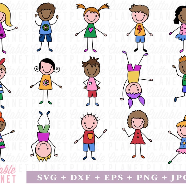 Stick figure color svg, eps, dxf, png, jpg, stick figure bundle svg, stick people clip art, stick people clip art png