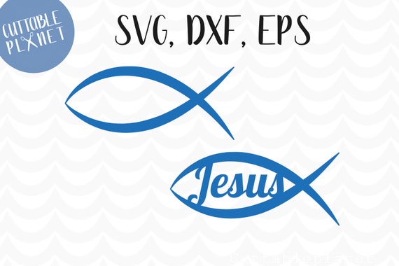 Download Christian Fish Monogram Svg Dxf Eps Jesus Fish Svg Etsy