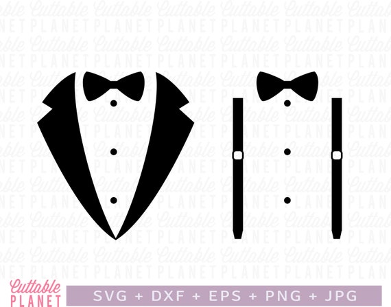 Tuxedo Svg, Dxf, Eps, Suspenders Svg, Dxf, Eps, Wedding Svg, Bow Tie Svg,  T-shirt Design, Married Svg, Wedding Svg -  Canada