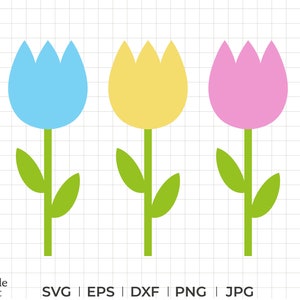 Tulp svg-bestanden, tulp svg, png, dxf, eps, jpg, tulp bloem svg, eenvoudige tulp svg, roze tulp svg, blauwe tulp svg, tulp vector svg