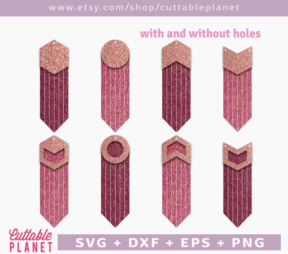 Download Large Fringe Earring Template Svg Dxf Eps Png Geometric Etsy SVG, PNG, EPS, DXF File
