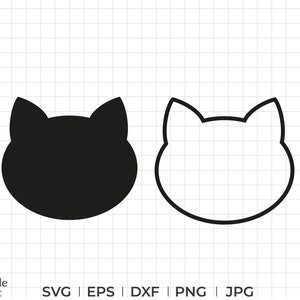 Katzenkopf Silhouette svg, dxf, eps, png, jpg, Katzenkopf Silhouette png, Katzenkopf Silhouette png, Katzenkopf Umriss svg