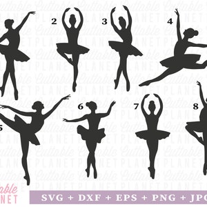 Ballerina svg bundle, ballerina svg, dxf, eps, png, jpg, ballerina dxf, ballerina art, ballerina clipart, ballet svg, dancer svg, image 2