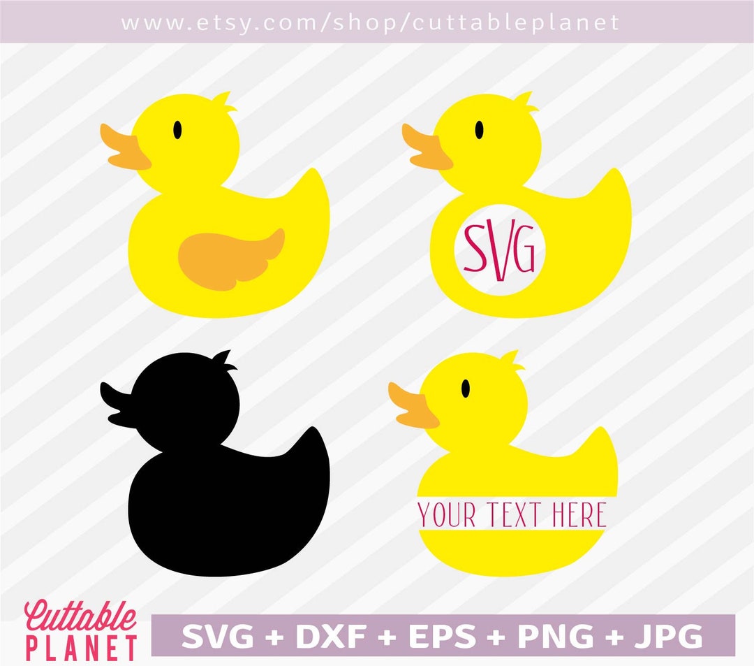Rubber Ducky Svg, Dxf, Eps, Png, Jpg, Rubber Duck Clip Art, Split Duck