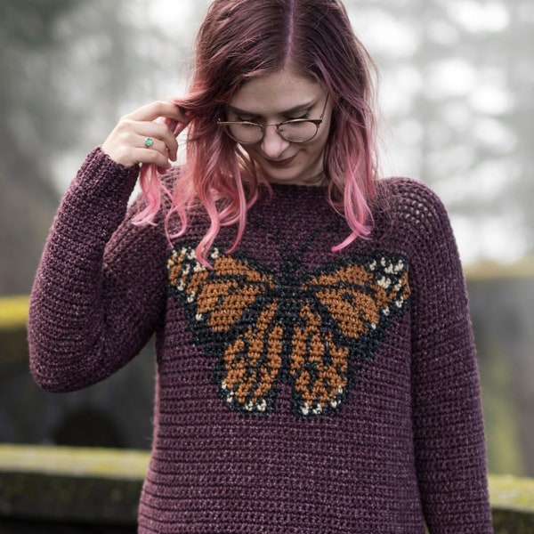 The Monarch Sweater Crochet Pattern