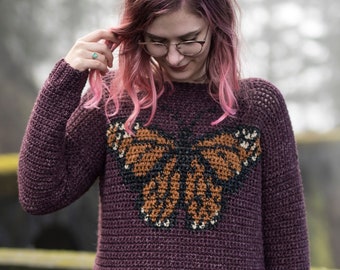 The Monarch Sweater Crochet Pattern