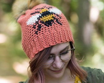 The Bee Beanie Crochet Pattern