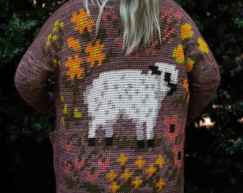 The Sheepestry Cardigan Crochet Pattern