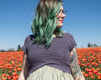 The Chickadee Crop Crochet Pattern