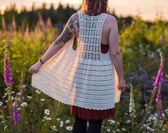 The Egret Vest Crochet Pattern