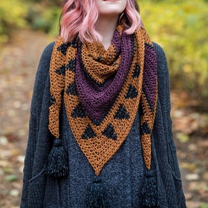 The Oriole Triangle Scarf Crochet Pattern