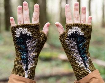 The Blue Jay Mitts Crochet Pattern