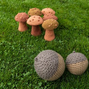 Amanita Strike Bowling Set Crochet Amigurumi Pattern image 2