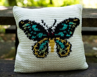 The Birdwing Pillow Crochet Pattern