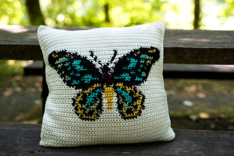The Birdwing Pillow Crochet Pattern