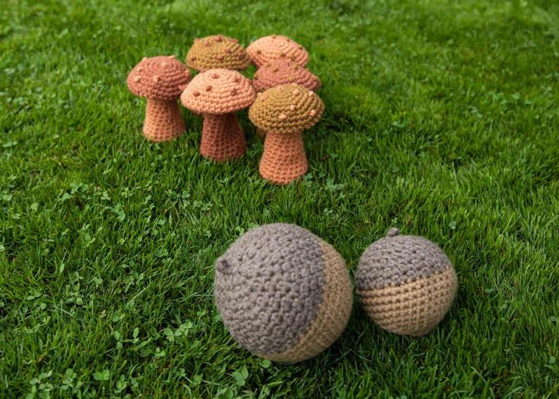 Amanita Strike Bowling Set Crochet Amigurumi Pattern image 2