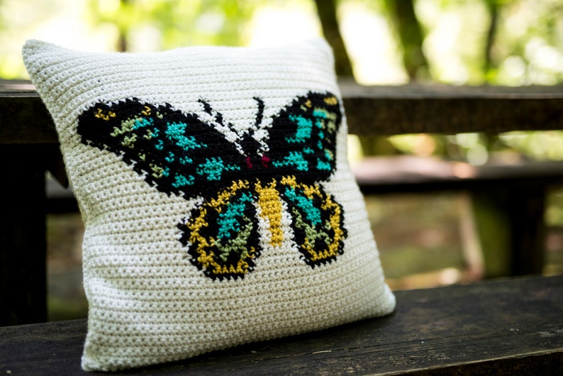 The Birdwing Pillow Crochet Pattern
