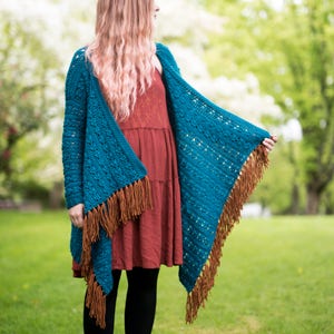 The Kingfisher Cardigan Crochet Pattern