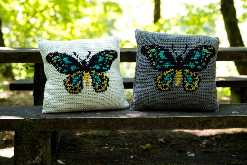The Birdwing Pillow Crochet Pattern