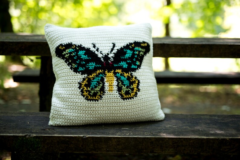 The Birdwing Pillow Crochet Pattern