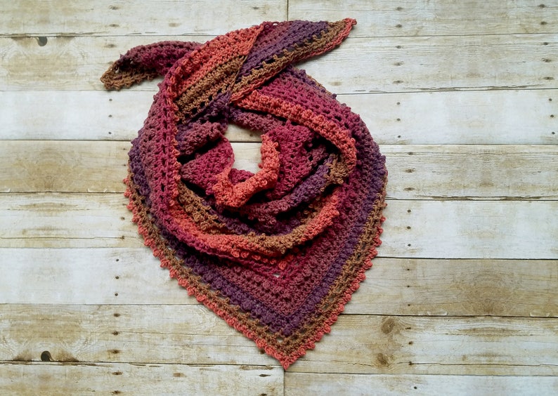 The Meadowlark Triangle Scarf Crochet Pattern image 8