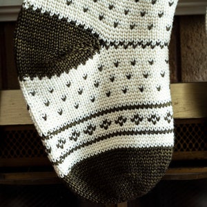 The Forest Fair Isle Stocking Crochet Pattern image 3