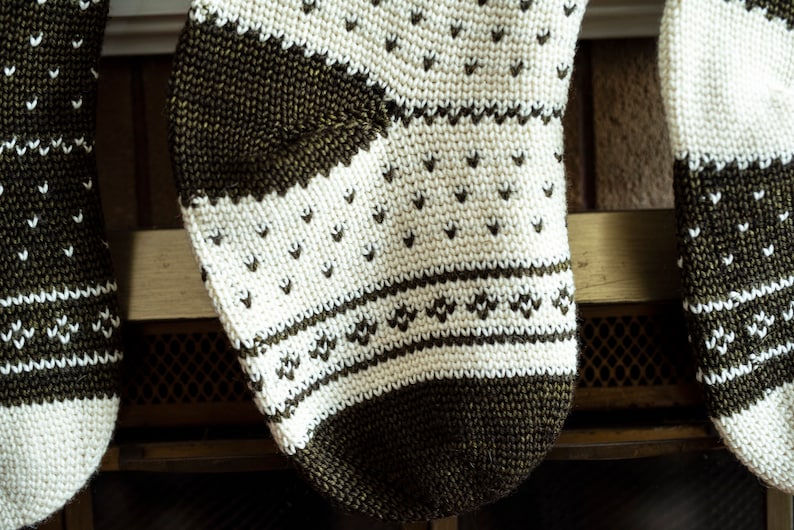 The Forest Fair Isle Stocking Crochet Pattern image 3