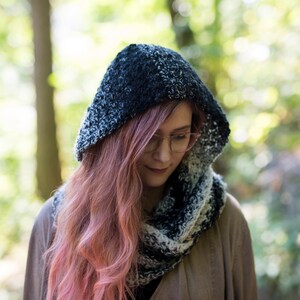 The Magpie Hooded Scarf Crochet Pattern - Etsy