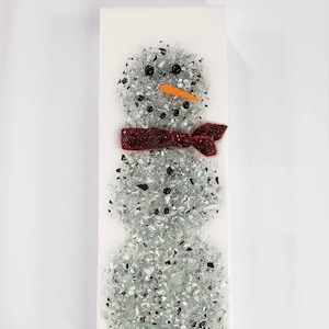 Crushed Glass Snowman sea glass