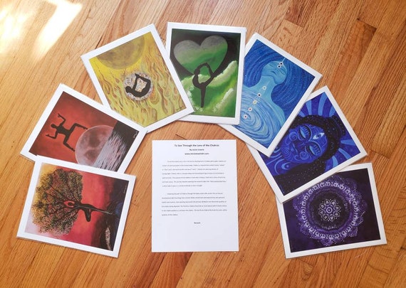Chakra Yoga Paintings by Jessie Jewels | Etsy