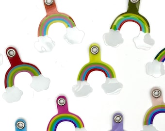 Regenbogen Aufnäher für Handyhülle, Handykette mit Karabiner, Handykette, Handykette, Handykette, Handykette, Handykette, Handy, Handykette / Handykette
