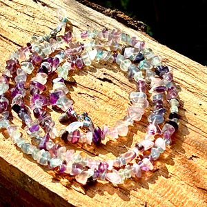 fluorite chain for glasses gemstone beaded glasses holder sunglasses chain accessory glasses chain holder healing crystals eyeglasses chain