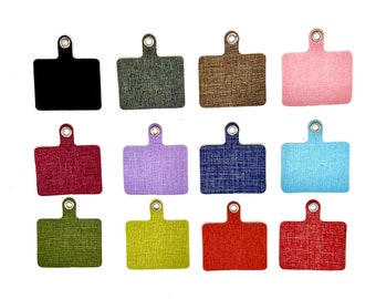 Phone Case Patch, Charm Hanger, Phone Case Charm Ring, Phone Chain Hanger, Phone Card, Phone Necklace Tether, Phone Strap Tab, Connector Tab