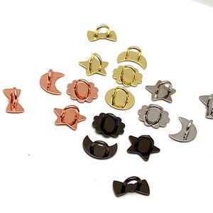 moon phone hook star phone case charm hanger adhesive cell phone charm ring metal phone chain hanger kindle case charm hanger loop for bags