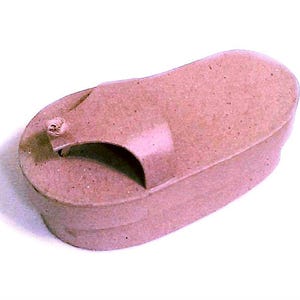 Paper Mache Kraft Mini Beach Sandal Box Unfinished (Set of 6 Pieces)