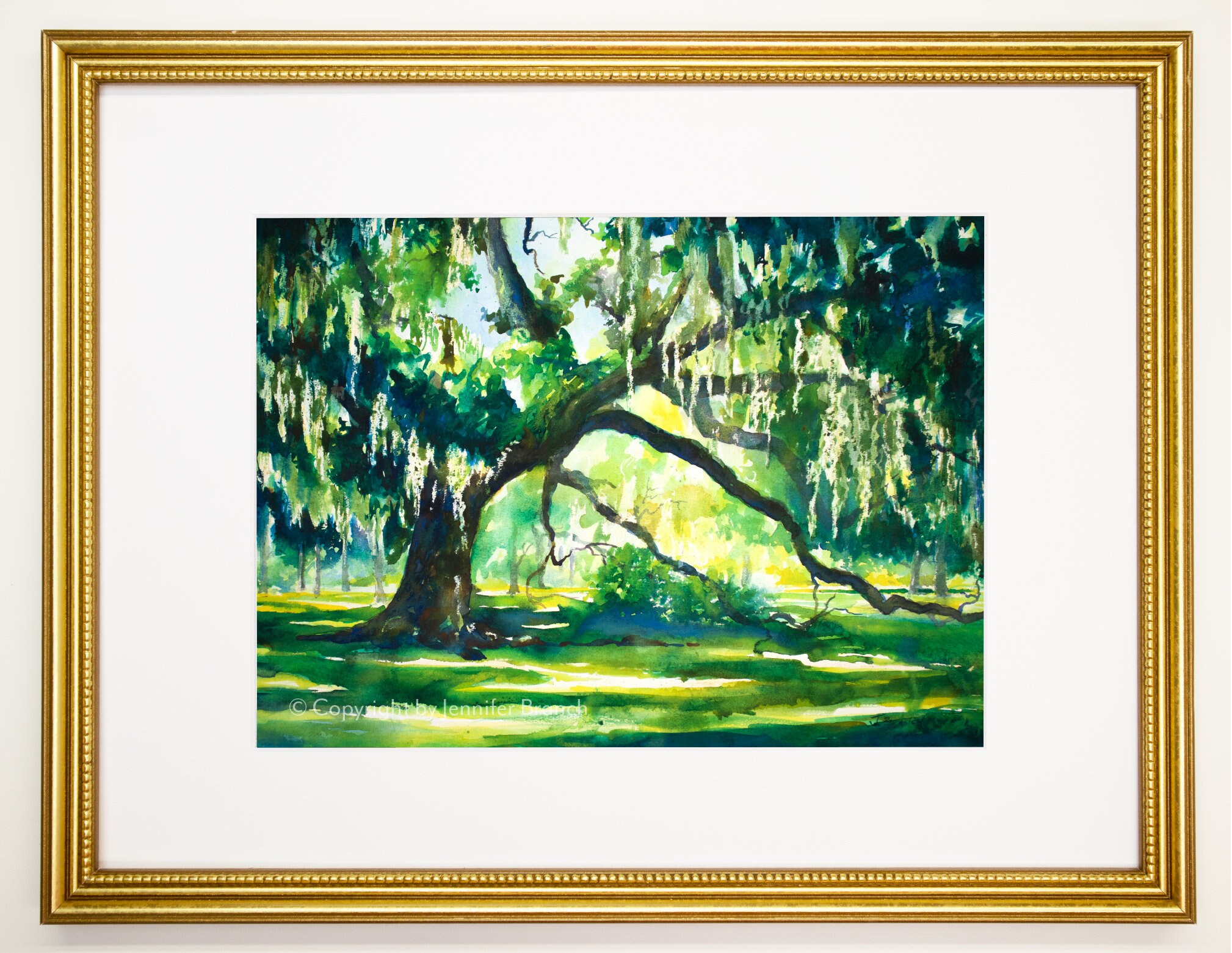 Live Oak Print Landscape Painting - Etsy