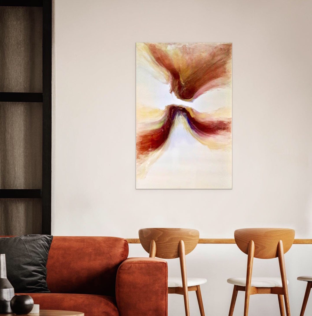 Original Abstract Modern Resin Painting on Canvas With Glossy Finish ...