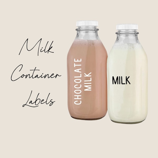 Custom Milk Container Labels Milk Vinyl Label Vinyl Label Milk Sticker