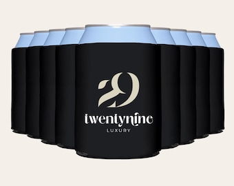 Custom Can Koozie Personalized Drink Sleeves for Weddings, Bachelor Parties, Bachelorettes, Birthdays & More Party Favors