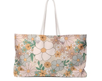 Boho Floral Weekender Bag | Floral Weekender Bag | Gifts For Her