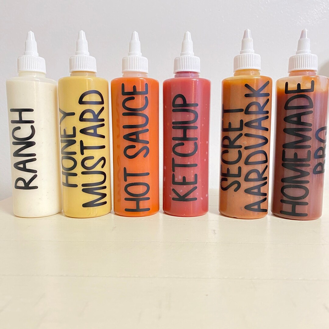 Dressing Labels Custom Sauce Bottle Labels Dressing Bottle Labels Vinyl Labels ...